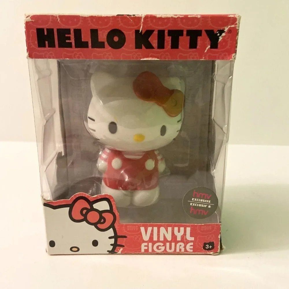 2013 Hello Kitty Funko HMV Exclusive Vinyl Figure Sanrio 4 Inch Tall Figure